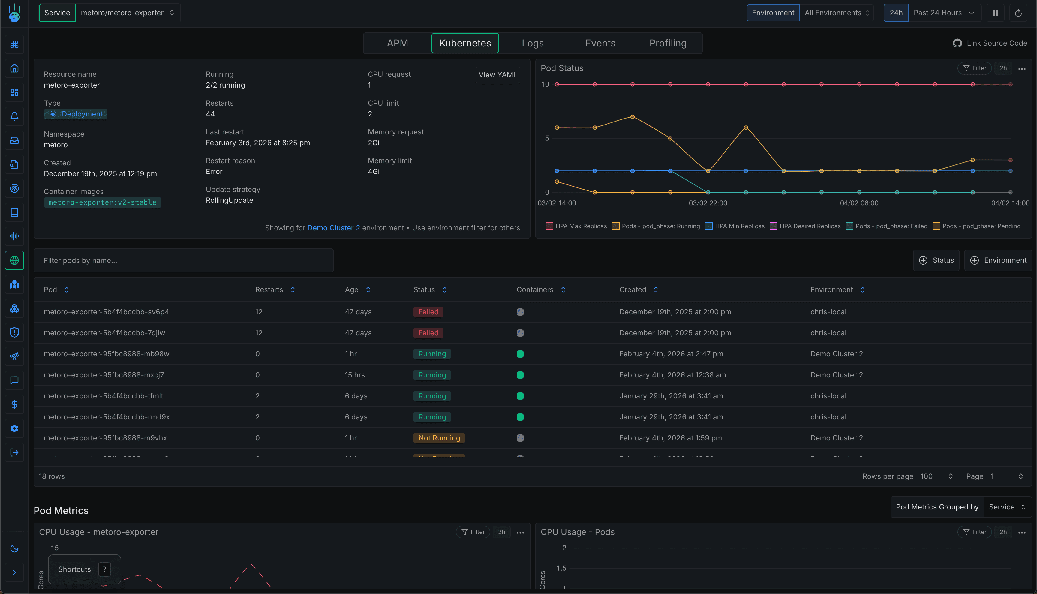Metoro Kubernetes Monitoring Demo