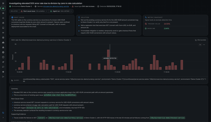 Metoro | AI SRE Agent For Kubernetes
